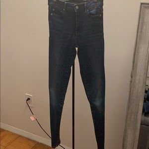 Dark Blue True Skinny High-rise Gap Jeans